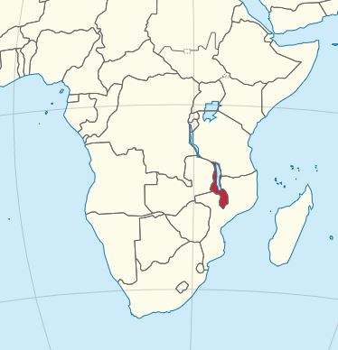 Malawi Karte groß